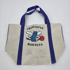 Charlotte Hornets Duffel Bag Vintage NBA Gym Collectable Robert Reid Mark Price