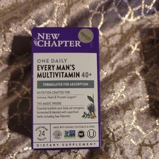 New Chapter One Daily Every Man's Multivitamin 40 Dietary Supplement 24 Tablets
