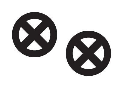 (2) X-MEN Sticker Die Cut Deca Self Adhesive Vinyl XMEN - Bild 1 von 1