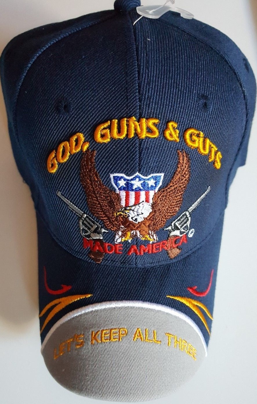 New In Pack -flag - 3' X 5' God Guns Guts Made America Lets Keep All Three