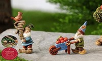 Mini Garden Woodland Gnome Rustic Fairy Statues Miniature Dollhouse Accent, New, on sale Mini Garden Woodland Gnome Rustic Fairy Statues Miniature Dollhouse Accent, New, on sale