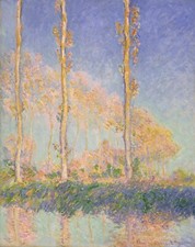 Claude Monet Poplars Giclee Print on Canvas 8x10 Landscape Wall Art Decor