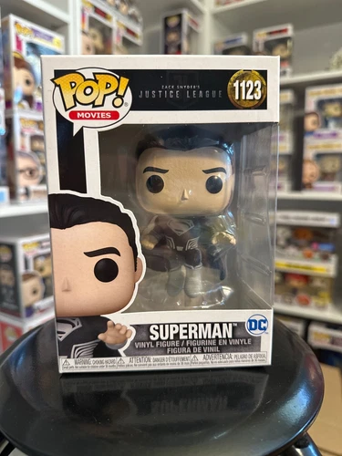 Funko Pop! Movies Superman In Black Suit #1123 Snyder's Cut Justice League DCEU