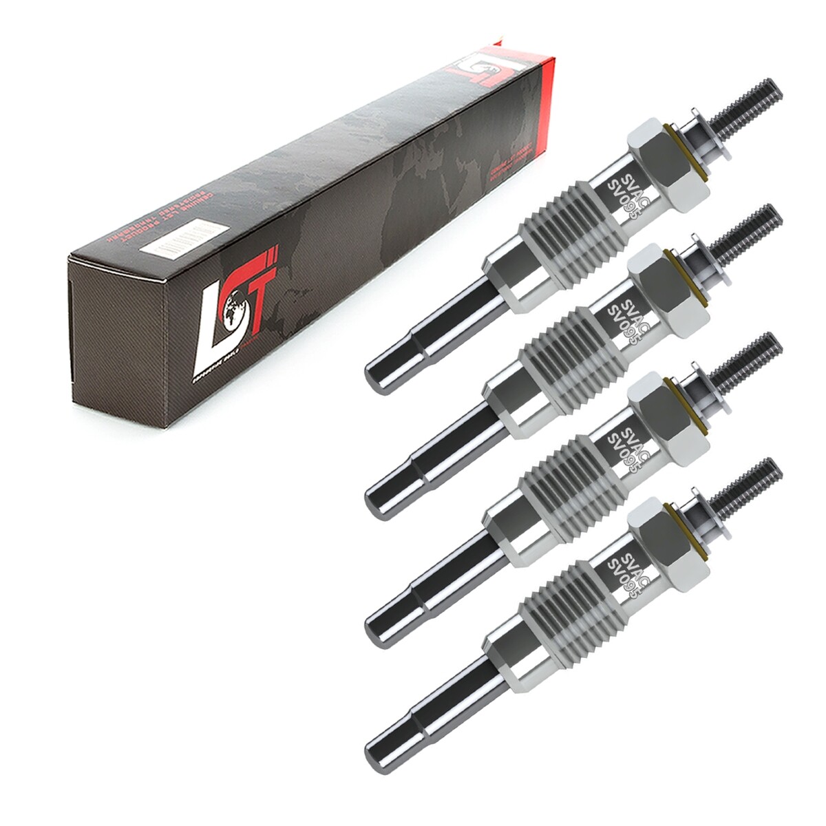 4x Glow Plug Pencil for Ssangyong Istana Korando Musso Rexton 0100226251