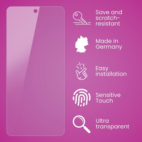 atFoliX Glass Protector for Motorola Edge 2022 9H Hybrid-Glass - 第 3/8 張圖片