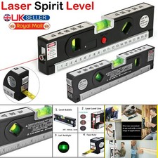 Laser Sprit Level Measure Ruler Reusable Tool Kit Multi Purpose DIY Wall Line UK