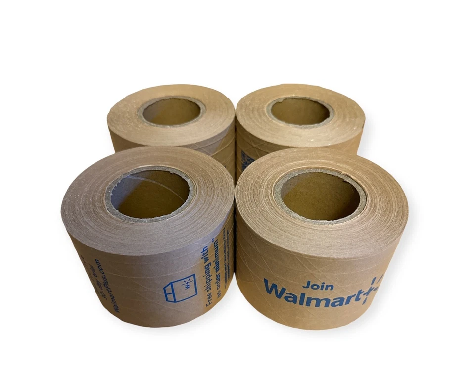 Walmart Kraft Tape Self Adhesive Ships From USA 4 ROLLS! 3 Inch X 164 Ft Each - Image 2 of 4