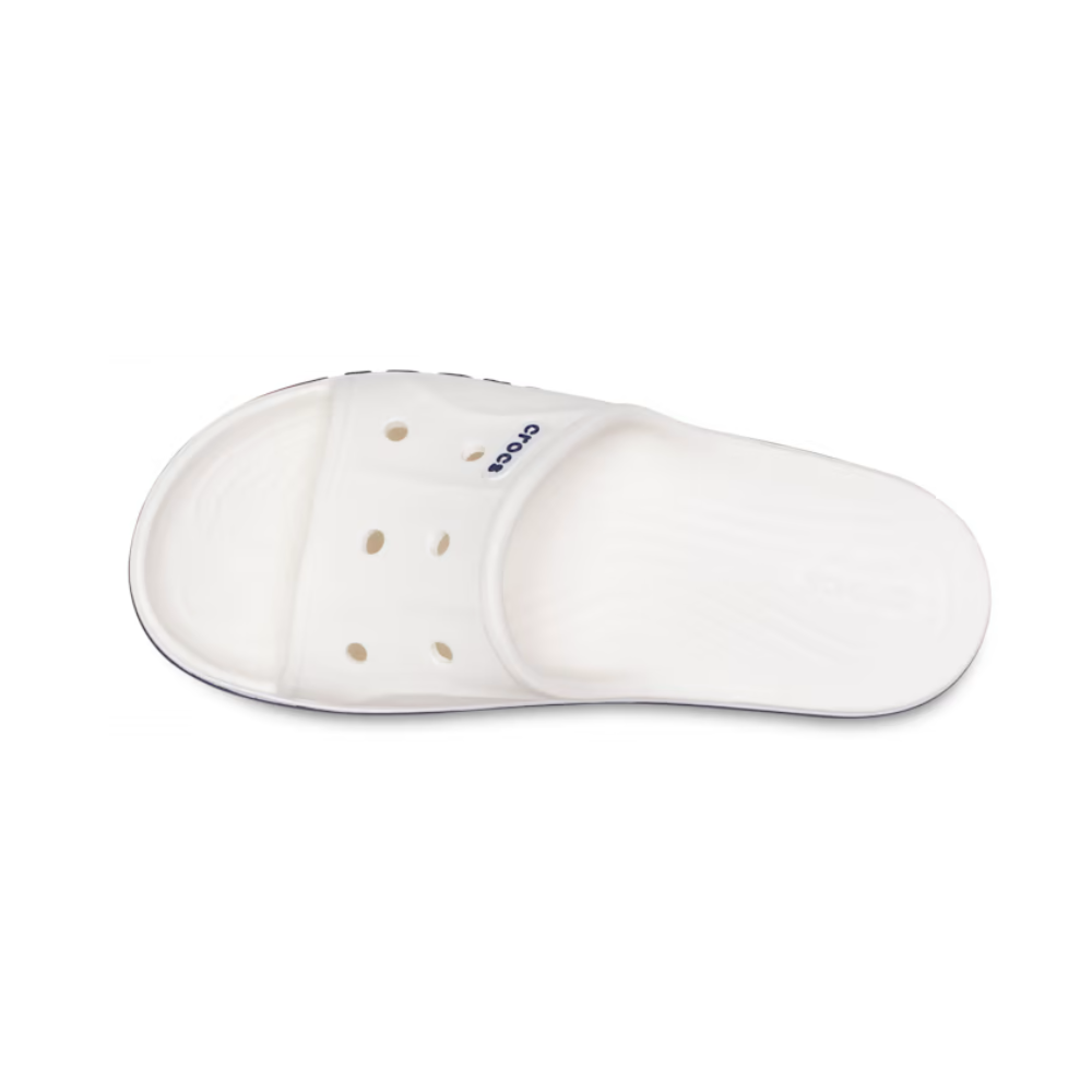 NEW CROCS BAYABAND SLIDE 205392 205392-126 WHITE / NAVY NEW CROCS BAYABAND SLIDE 205392 205392-126 WHITE / NAVY