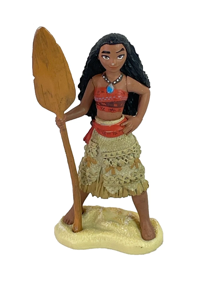 Disney Moana Mini Figure w/ Shell & Flower Accessory Vibrant Detail Display - Image 3 of 4