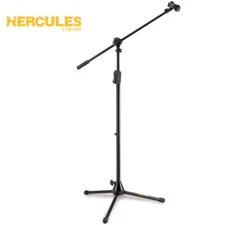 Hercules MS532B EZ Clutch Tripod Microphone Stand w/ 2 in 1 Boom + EZ Mic Clip