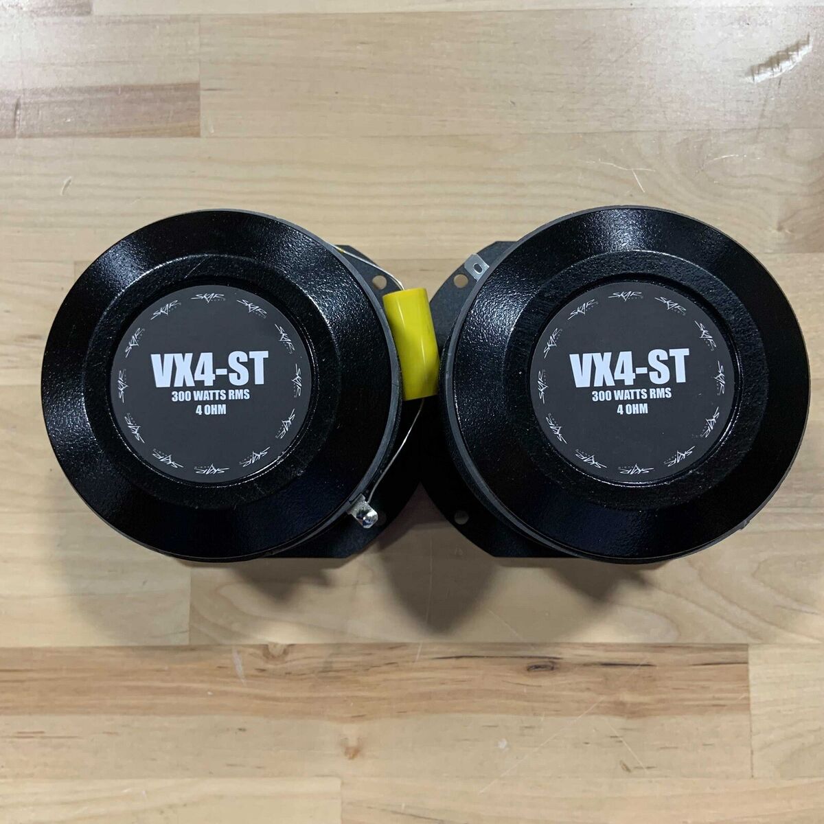 2) USED SKAR AUDIO VX4-ST 4-INCH 600 WATT TITANIUM BULLET 2) USED SKAR AUDIO VX4-ST 4-INCH 600 WATT TITANIUM BULLET