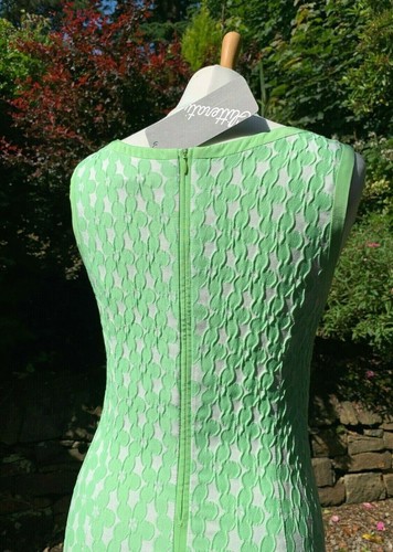 Bandolera Green & White Floral Stretch Bodycon Dress Size 12 (Small Fit) Unworn - Picture 8 of 12