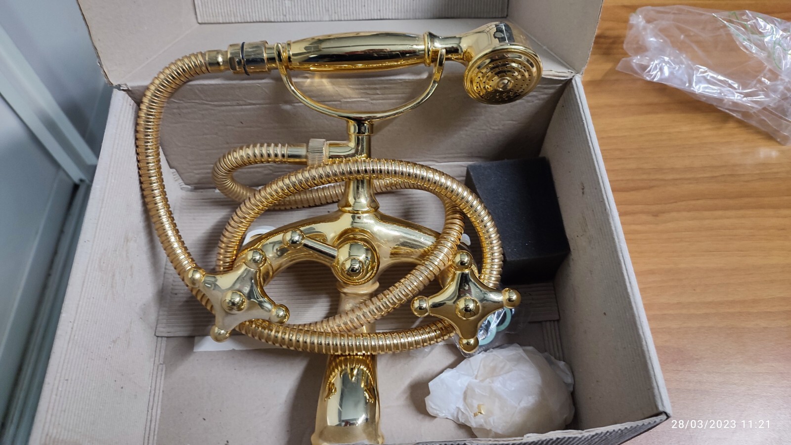 GRUPPO VASCA  RETRò CROCE oro  139C SERIE Gessi Made in italy RUBINETTO BAGNO