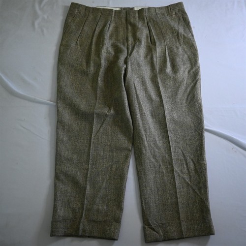 Bespoke 54R 46x32 Blue Gold Blanketweave Tweed Mens Jacket Pants Suit - Picture 8 of 12