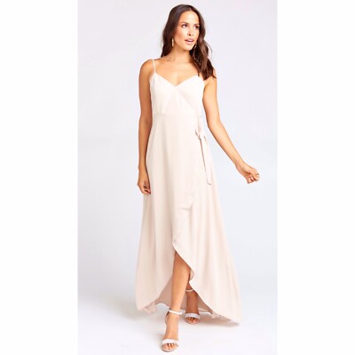 Mariah Wrap Dress ~ Dusty Blush Crisp S | Show Me Your Mumu