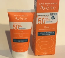 Avene Sunscreen Spf 50+ Very High Sun Protection Fluid Ultra Light 50ML