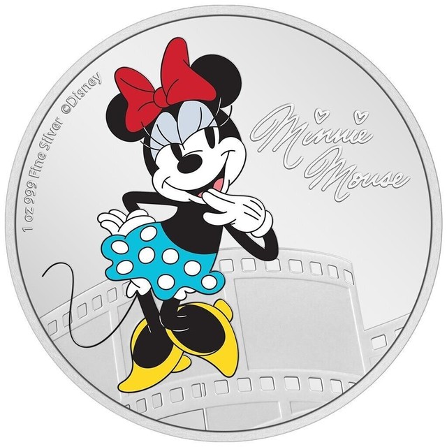 Disney™ Minnie Mouse™ Niue 2 $ 2023 Color 1 Oz Silber * PP / proof * OVP Disney™ Minnie Mouse™ Niue 2 $ 2023 Color 1 Oz Silber * PP / proof * OVP