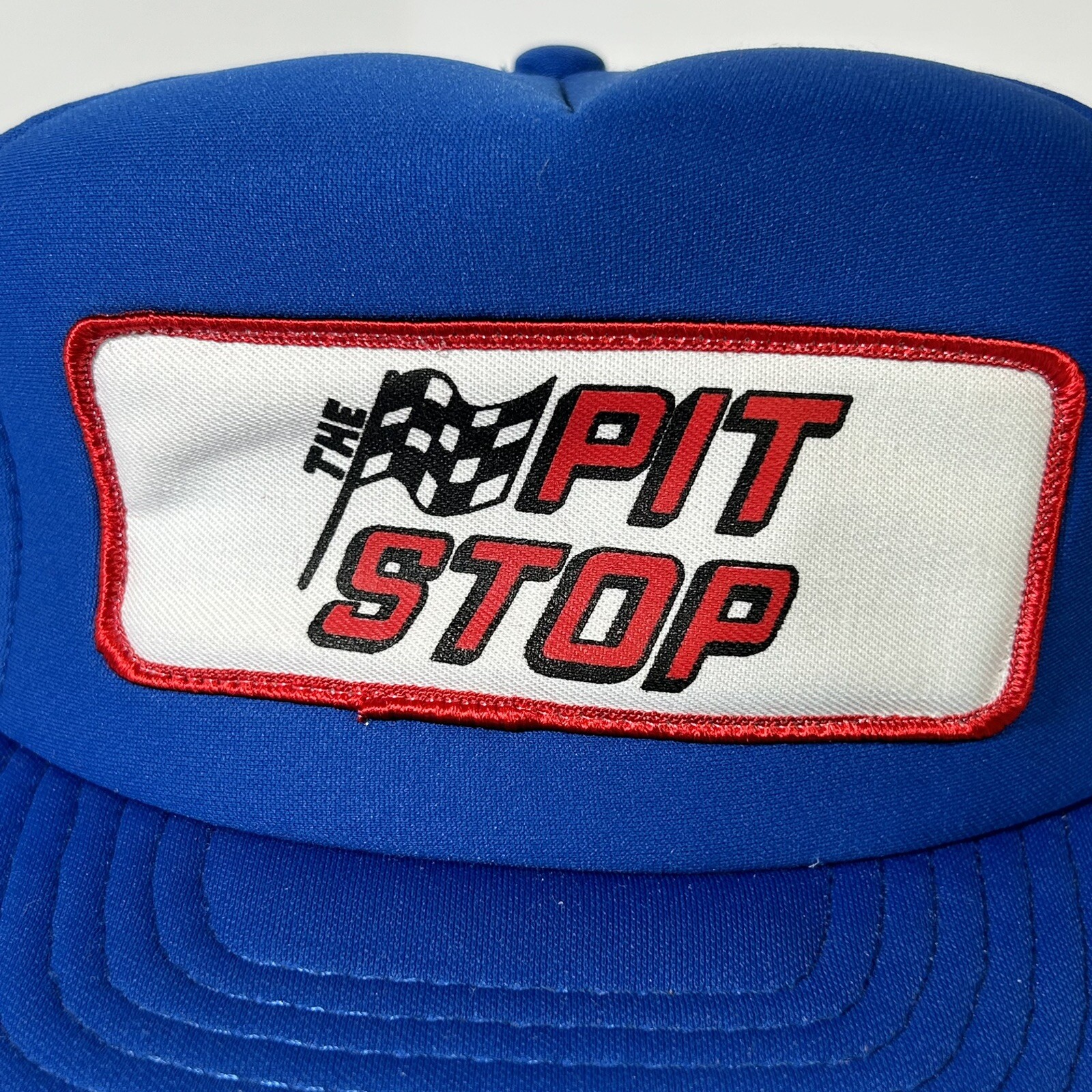 Vintage Pit Stop Hat Mesh Patch Adjustable Snapba… - image 2