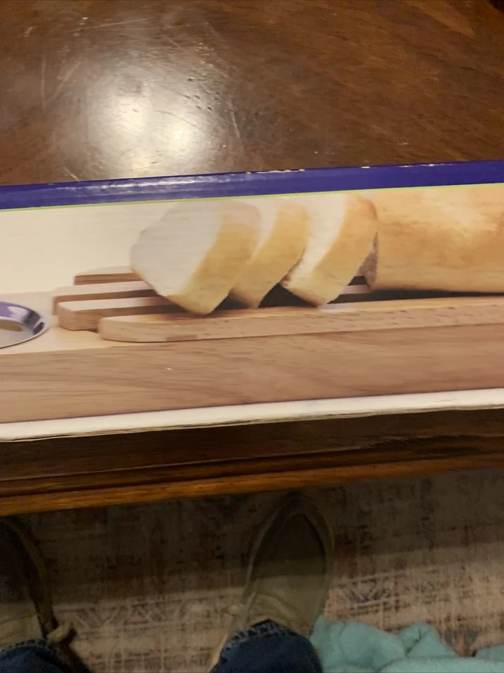 Progressive Bread Board 3 Piece Set Removable Wood Tray And Dip Bowl New - Image 3 of 4