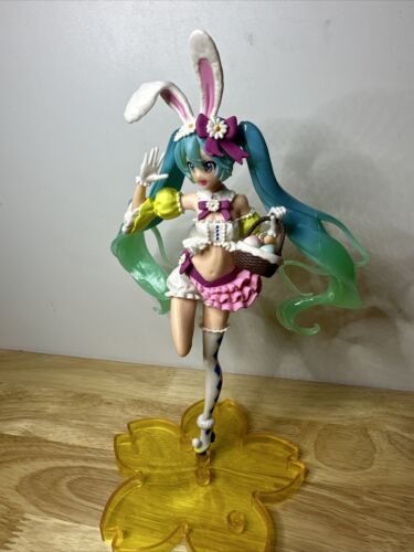 VOCALOID Hatsune Miku Easter Rabbit Ear Girl Bunny Dress Action Figure Toy - Picture 3 of 3