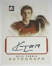 2007-08 ITG O CANADA KYLE TURRIS AUTOGRAPH CARD      