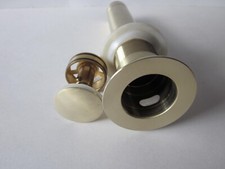 Bathroom Sink Pop-Up Drain With Overflow in Brushed Gold