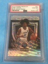 2019-20 Panini Prizm DP Coby White #61 Blue Wave RC 269/299 PSA 10 Gem MT POP12