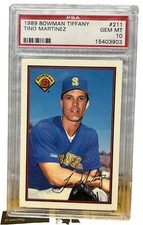 1989 Bowman Tiffany Tino Martinez OLYMPIAN RC PSA 10 EXTREMELY RARE POP 26