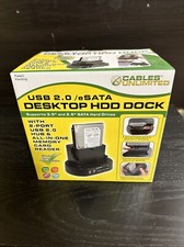 Cables Unlimited Desktop HDD Dock USB-2155 USB 2.0  eSATA SATA