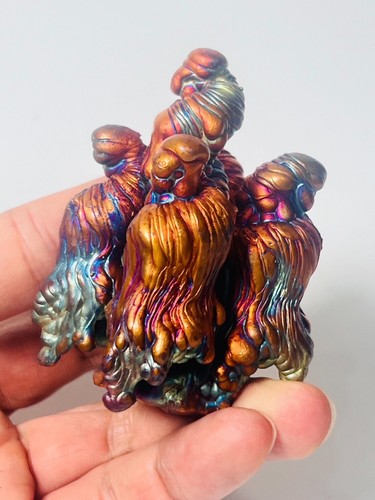 Magic Leklai Rainbow Naga dragon Statue Protect Heal Amulet Natural reiki Stone