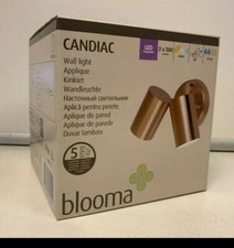 Candiac Copper effect Mains-powered LED External Double Wall light 380lm