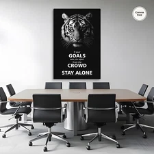 Stay Alone, Motivational Poster, Animal Motivation Wall Art, Motivation, Art