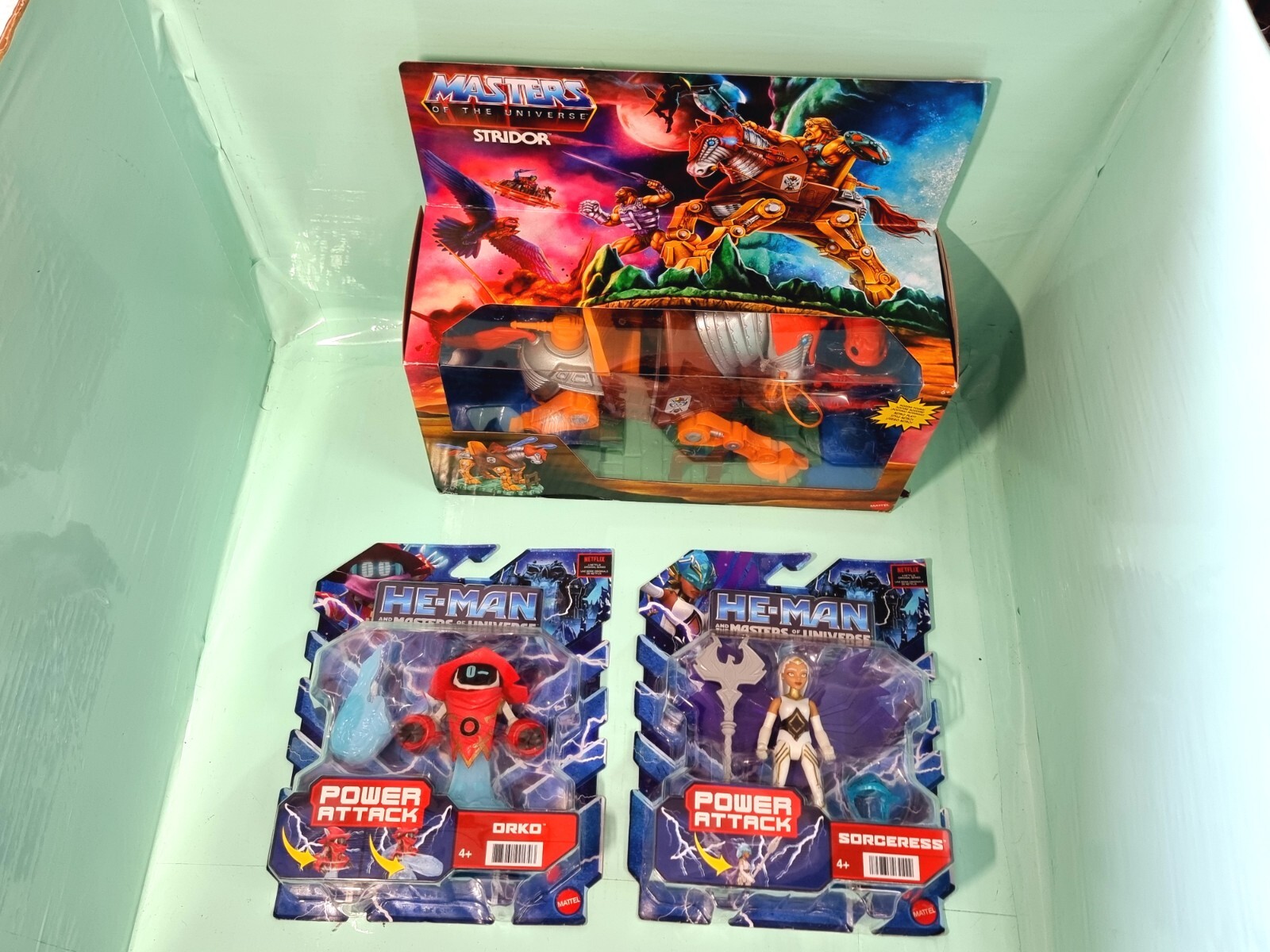 Thumbnail - Masters Of The Universe - Stridor / Orko / Sorceress - Figuren - Ovp /