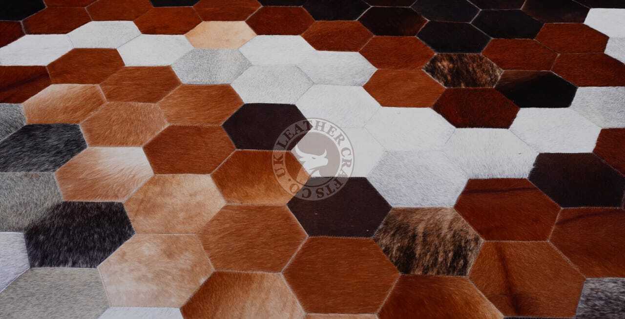 Round Cow Skin Leather Carpet 5x5 Round Cowhide Hair Rugs 8X8 Ft Living ...