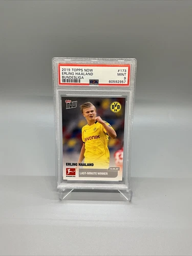 2019 TOPPS NOW BUNDESLIGA #173 ERLING HAALAND RC PSA 9