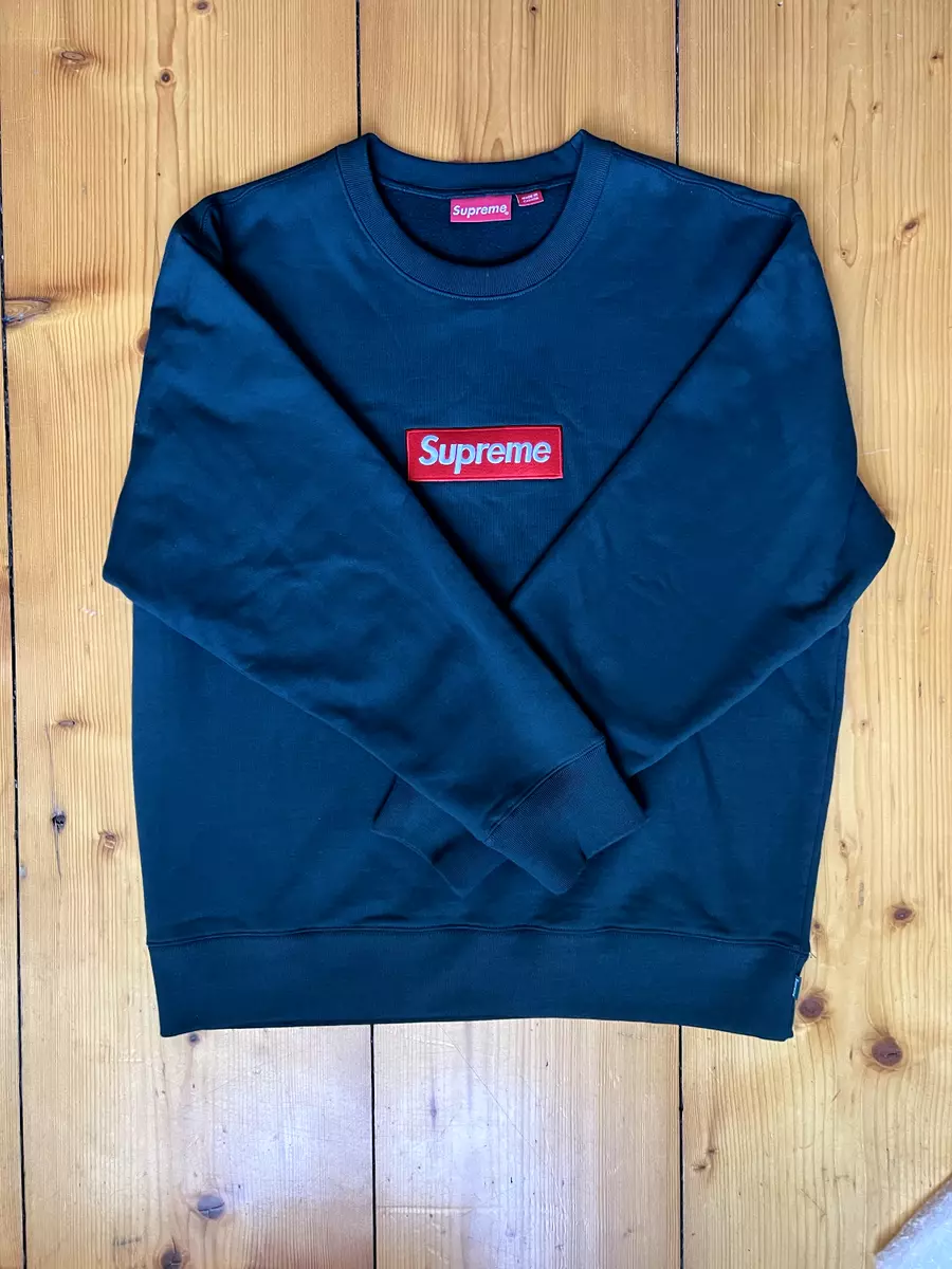 サイトでは販売し Supreme Box Logo Crewneck Dark Pine - トップス