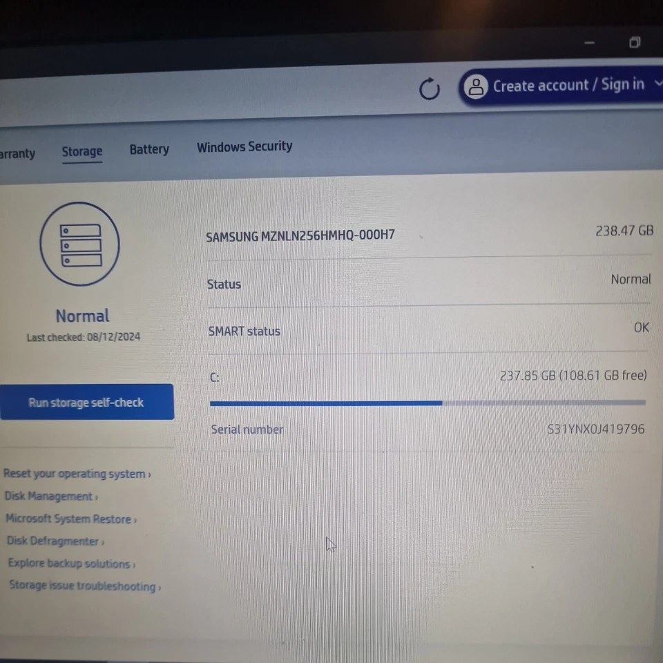 HP Elitebook 745 G4 AMD Pro A10 8730Brs 12GB RAM 256GB 14.1" Laptop - Image 3 of 4