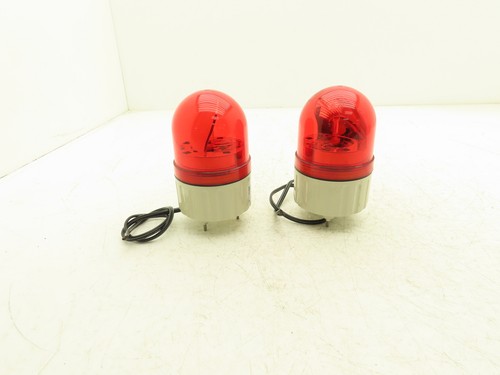 Schneider Electric XVR08B04 Harmony Rotating Beacon Light Red 24V AC/DC Lot of 2 - Picture 6 of 8