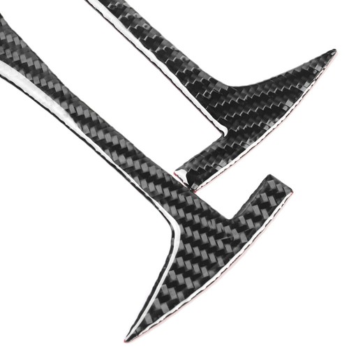 For Tesla Model 3 Y 17-22 Carbon Fiber Rear Tail Headlight Eyebrow Eyelid Cover  - Picture 5 of 7