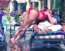 HOT SEXY PERREY REEVES SIGNED 8X10 PHOTO ENTOURAGE AUTHENTIC AUTOGRAPH COA