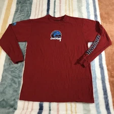 Vtg Quiksilver Shirt Boys XL Long Sleeve Graphic 90s Y2K Quicksilver Surf Logo