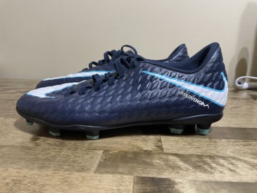 Nike Hypervenom Phade III | Soccer Cleats | Navy Blue | Size 4Y | 852580-414 - Picture 2 of 8