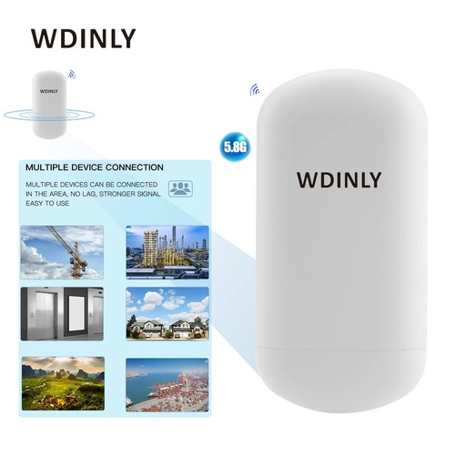 5.8G Wireless Bridge Outdoor CPE, 2KM Long Range Point to Point WiFi Bridge, ... - Picture 2 of 9