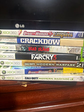 Microsoft Xbox 360 Game Lot w/ Cases COD MW2 MW3 Far Cry 3 Dead Island