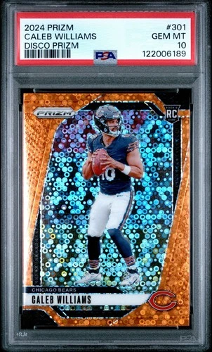 Caleb Williams 2024 Panini Disco Prizm Rookie Perfect PSA 10 Gem Mint RC
