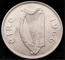 327 - Ireland - 1964 - Irish Half Crown - AU - KM.16a