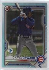 2021 Bowman Draft 1st Edition Sky Blue Foil Ed Howard #BD-198 15ae