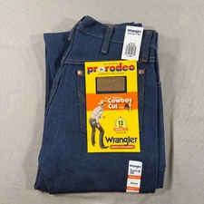 NWT Wrangler Cowboy Cut Jeans Mens 30x32 Blue 13WMZ Pro Rodeo Western Original