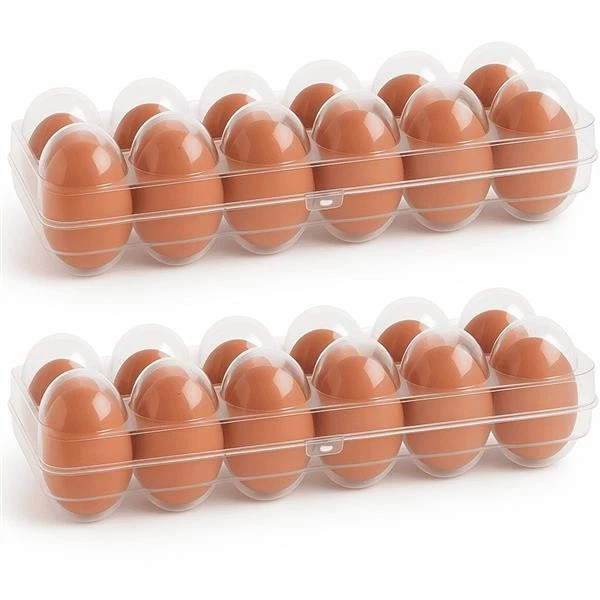 Eierbox 2er Set Eier Eierdose Aufbewahrungsbox Transportbox Kühlschrank Box - Bild 2 von 4