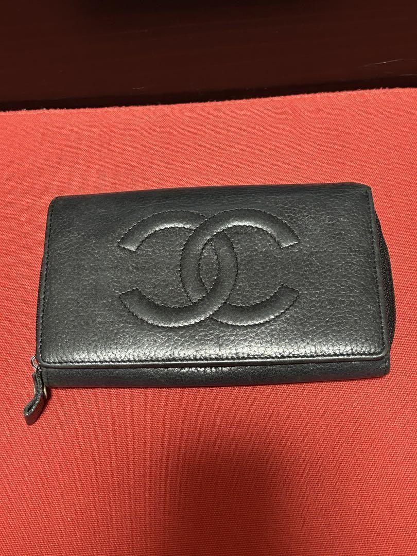 CHANEL Classic Flap Wallet EM521486 in Black Caviar Leather